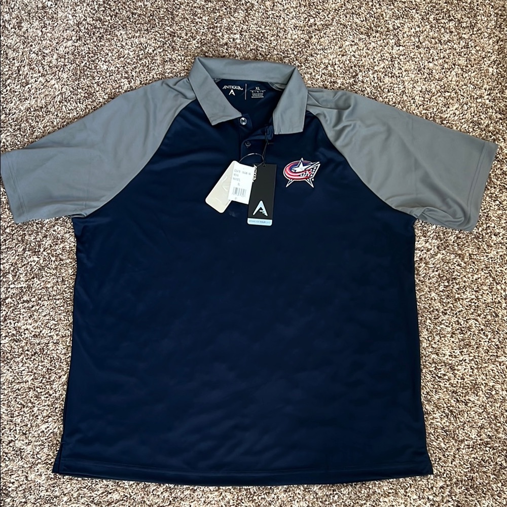 Columbus Blue Jackets (NHL) Polo shirt size Men’s XL. Brand new! Never worn.